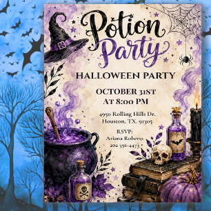 Invitation Fête de la Potion Célébration de la fête d'Hallowe