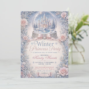 Invitation Fête de la Princesse d'Hiver Château Magique de Ne