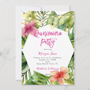 Invitation fête de la quinceanera
