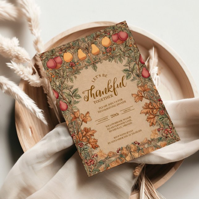 Invitation Fête de la récolte de la poire d'automne (Créateur téléchargé)