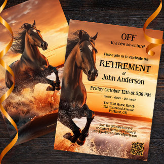 Invitation Fête de la retraite côtière Wild Horse Freedom