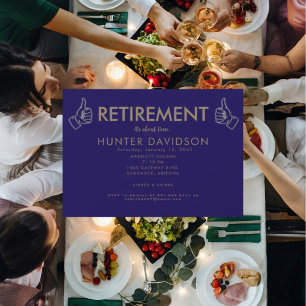 Invitation Fête de la retraite de la Marine "Il est temps"