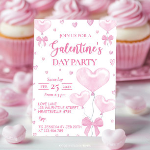 Invitation Fête de la Saint-Galentin Fête des Filles Coeur Ro