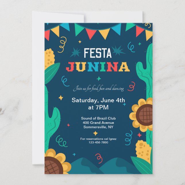 Invitation Fête de la Saint-Jean  (Devant)