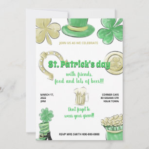 Invitation Fête de la Saint Patrick
