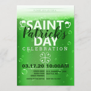 Invitation Fête de la Saint Patrick