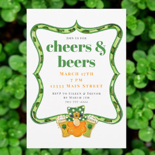 Invitation Fête de la Saint-Patrick : Cheers and Beers