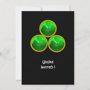 INVITATION FÊTE DE LA SAINT-PATRICK TRÉFLE TRINITÉ