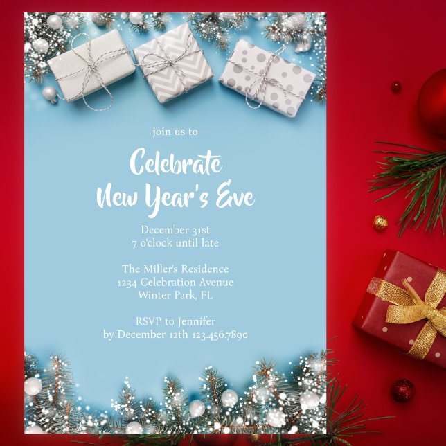 Invitation Fête de la Saint-Sylvestre moderne 2025 (Créateur téléchargé)