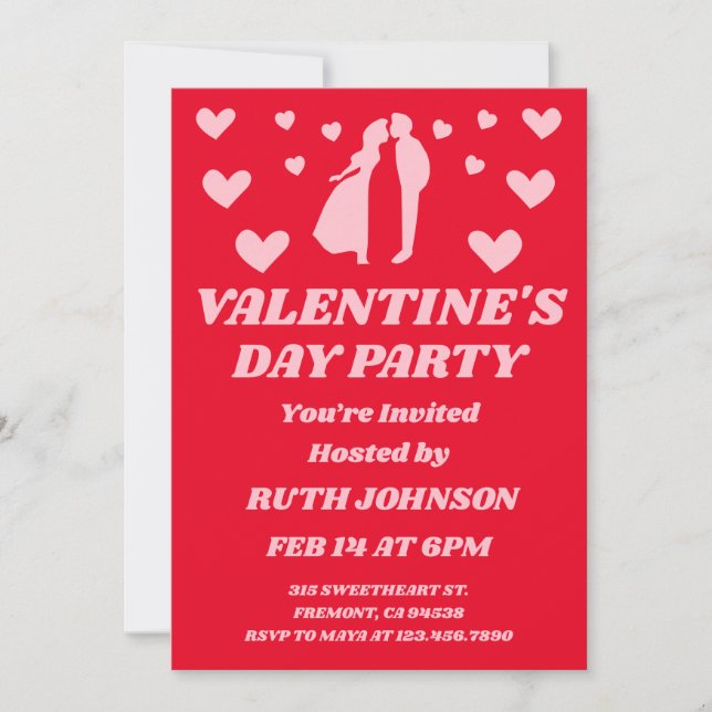 Invitation Fête de la Saint-Valentin d'entreprise (Devant)