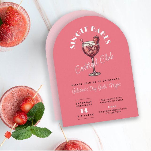 Invitation Fête de la Saint-Valentin pour Célibataires Cockta (Créateur téléchargé)