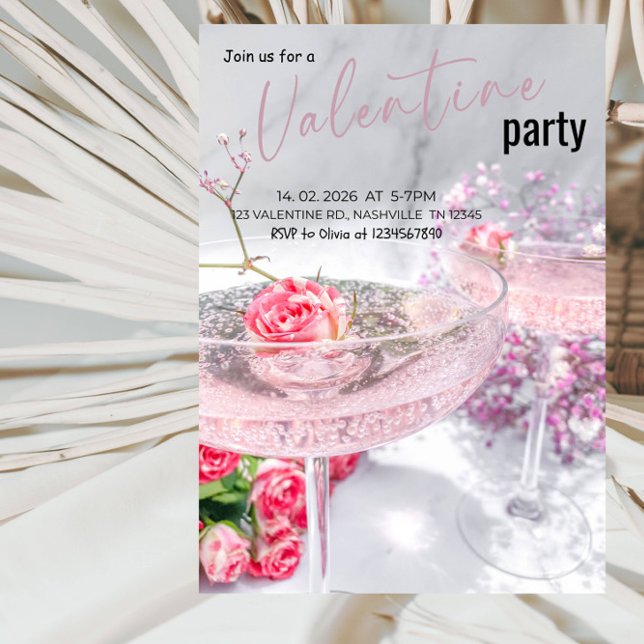 Invitation Fête de la Saint-Valentin Sweet Love (Créateur téléchargé)
