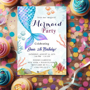 Invitation Fête de la sirène Bash