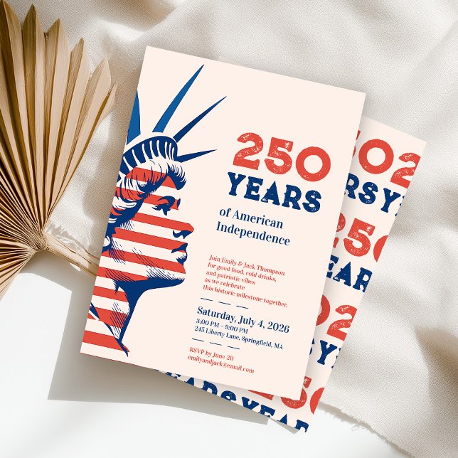 Invitation Fête de la Statue de la Liberté pour le 250e anniv (Créateur téléchargé)