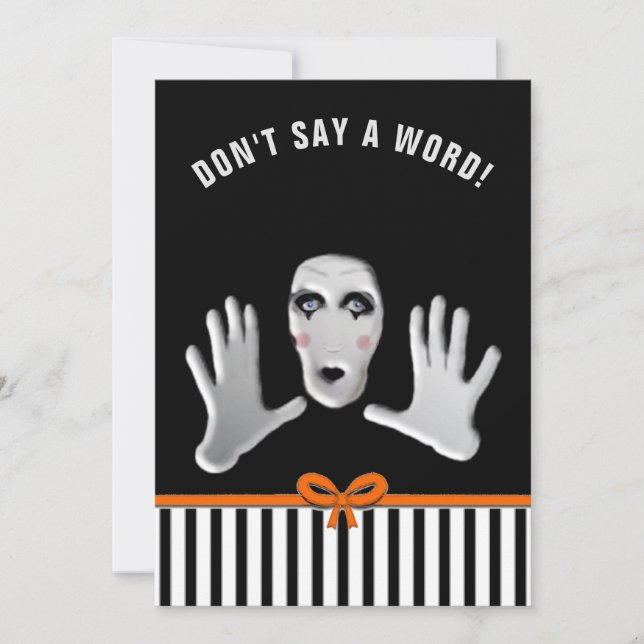 Invitation Fête de la surprise d'anniversaire d'Halloween (Devant)