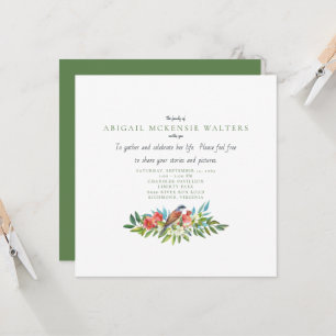 Invitation Fête de la vie des oiseaux funéraires et de la gre