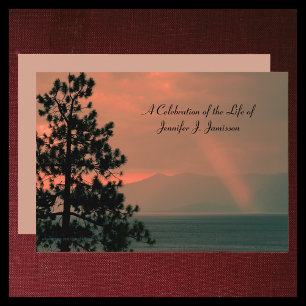 Invitation Fête de la vie Feu lumineux commémoratif sur le la