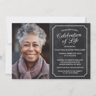 INVITATION FÊTE DE LA VIE FUNÉRAILLE