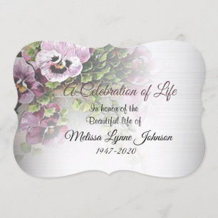 Invitation Fête De La Vie, Jardin De Pansy