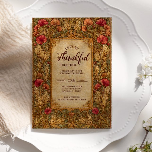 Invitation Fête de l'action de grâce de la récolte rustique (Créateur téléchargé)