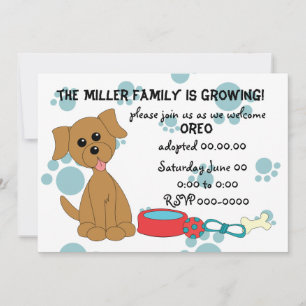 Invitation Fête de l'adoption des chiots !