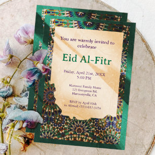 Invitation Fête de l'Aïd Aïd el-Aïd fête ornementale de l'Aïd