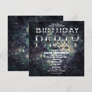 Invitation Fête de l'Anniversaire Cosmologique de Space Rock