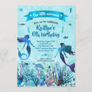 Invitation Fête de l'anniversaire de la mer