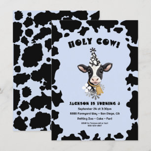 Invitation Fête de l'Anniversaire de la Vache Sainte