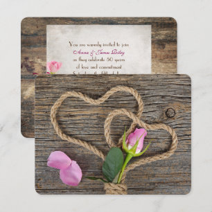 Invitation Fête de l'anniversaire du mariage