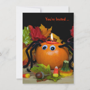 Invitation Fête de l'Araignée d'Halloween