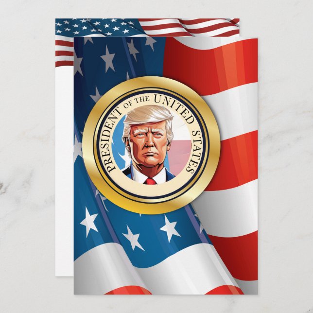 Invitation Fête de l'élection présidentielle (Devant / Derrière)