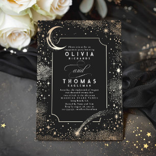 Invitation Fête de l'engagement mystique de la Lune de nuit é