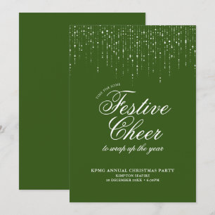 Invitation Fête de l'entreprise Green White