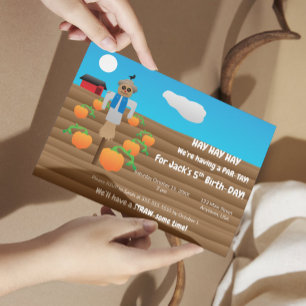 Invitation Fête de l'épouvantail (aménagement paysager)