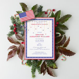 Invitation Fête de levée de fonds pour le drapeau américain S