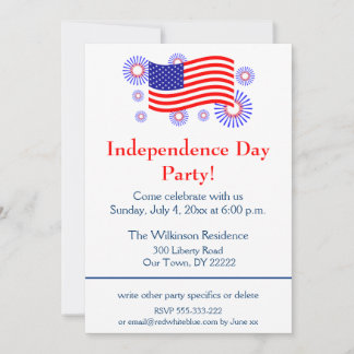 Invitation Fête de l'Indépendance