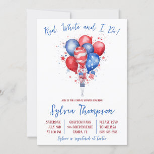 Invitation Fête de l'Indépendance, Ballons, Fête des mariées