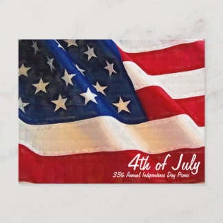 Invitation Fête de l'Indépendance de la compagnie 4 juillet