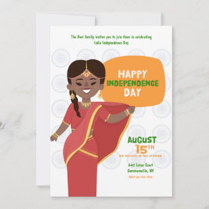 Invitation fête de l'indépendance de l'Inde
