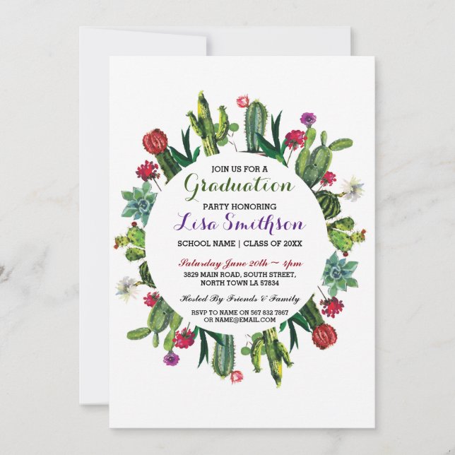 Invitation Fête de l'invitation à la remise des diplômes Fies (Devant)