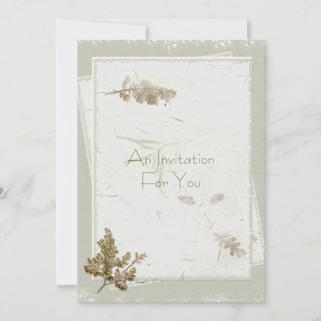 Invitation Fête de l'mariée à fleurs naturelles (Devant)