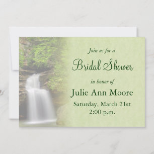 Invitation Fête de l'mariée de cascade