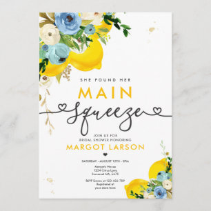 Invitation Fête de l'mariée De Citron Qu'Elle A Trouvée Sa Sq