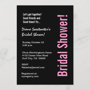 Invitation Fête de l'mariée de conception du léopard des neig