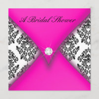 Fête de l'mariée de Damas rose et noir