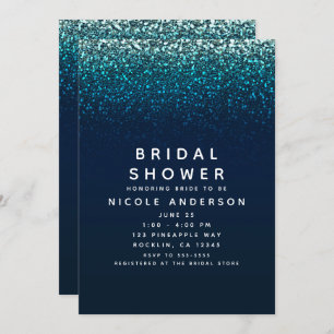 Invitation Fête de l'mariée de la Parties scintillant Sparkle