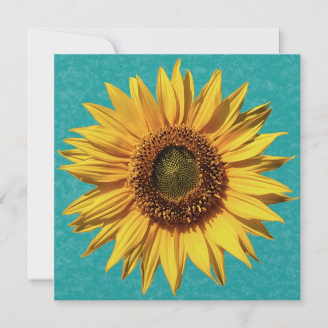 Invitation Fête de l'mariée de tournesol d'été (Devant)
