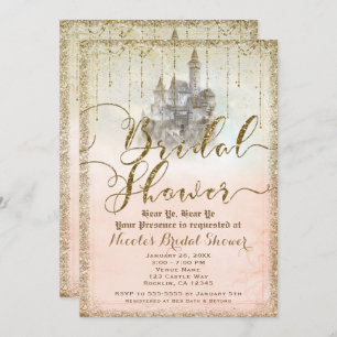 Invitation Fête de l'mariée du château de Storybook Parties s