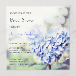 Invitation Fête de l'mariée en forme de coeur